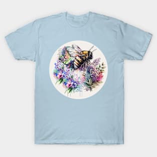 Sweet As Can Bee Vivid Water Color Illustration No Text T-Shirt